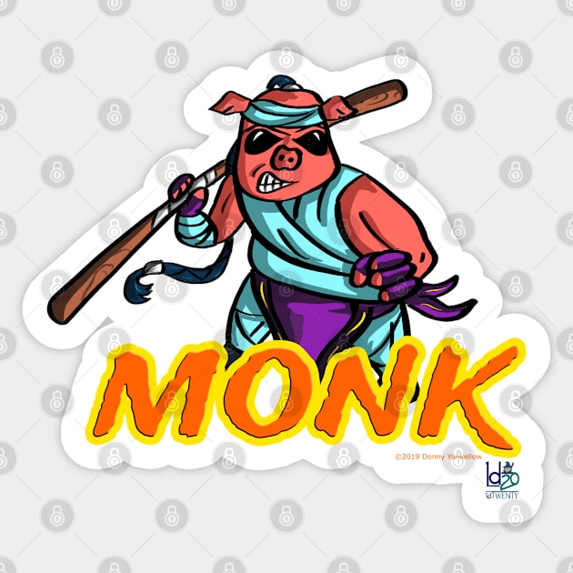 Monk Sticker by skrbly